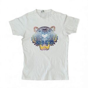Kenzo Paris White Tiger T-Shirt Women's Sz XS